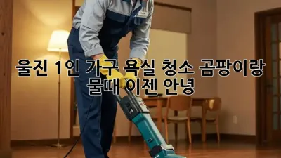 울진 1인 가구 욕실 청소, 곰팡이랑 물때 이젠 안녕!